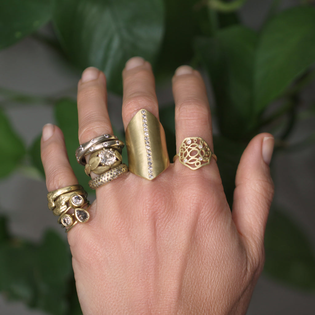 The Diamond Mosaic Ring