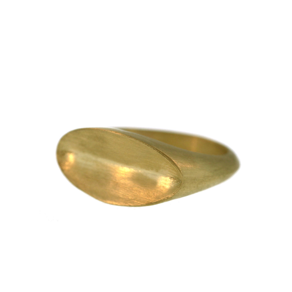 Inverted Oval Signet Ring