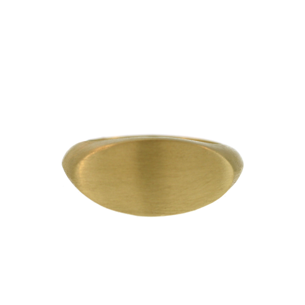 Flat Oval Signet Ring
