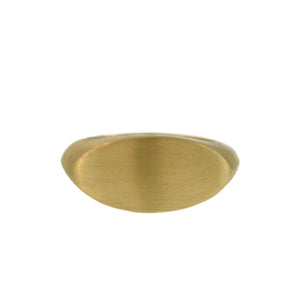 Flat Oval Signet Ring