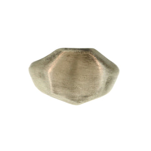 A Mini Organic Signet Ring in Sterling Silver