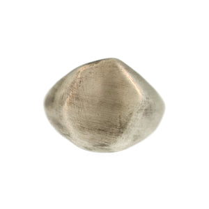 An Organic Signet Ring in Sterling Silver