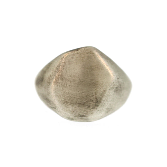 An Organic Signet Ring in Sterling Silver