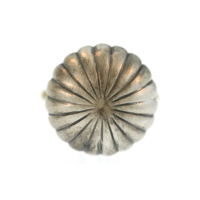 The Large Melon Orb Ring in Sterling Silver and Gold
