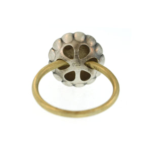 The Melon Orb Ring in Sterling Silver and Gold