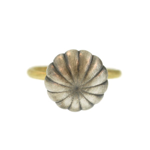 The Melon Orb Ring in Sterling Silver and Gold