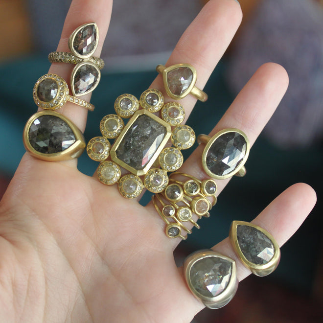 The Diamond Slice Frame Ring