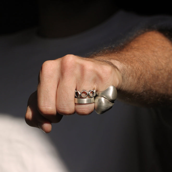 The Open Circle Band in Sterling Silver