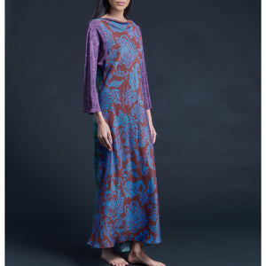 Serafina Christelle Liberty Print Silk Crepe de Chine Dress
