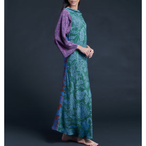 Serafina Christelle Liberty Print Silk Crepe de Chine Dress