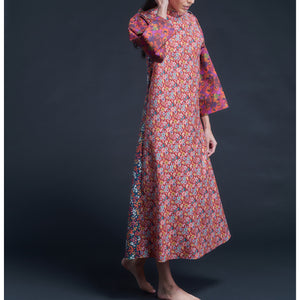 Serafina Sea Blossoms Liberty Print Cotton Tana Lawn Dress