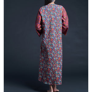 Serafina Sea Blossoms Liberty Print Cotton Tana Lawn Dress