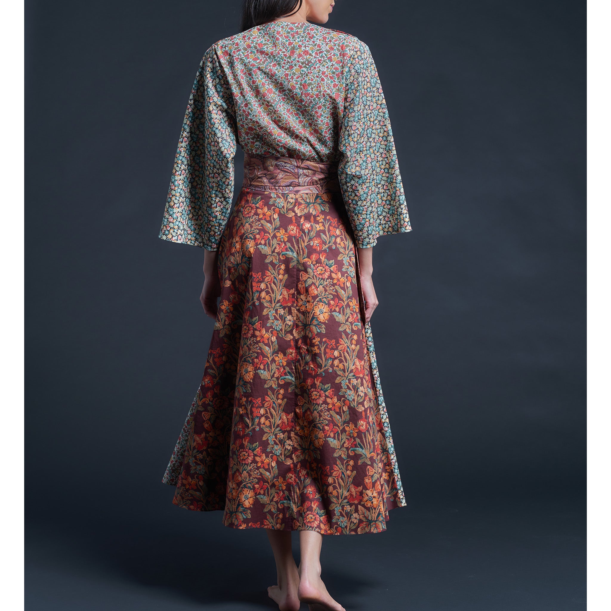 Serafina Liberty Print Cotton Tana Lawn Boatneck Blouse - Floralia