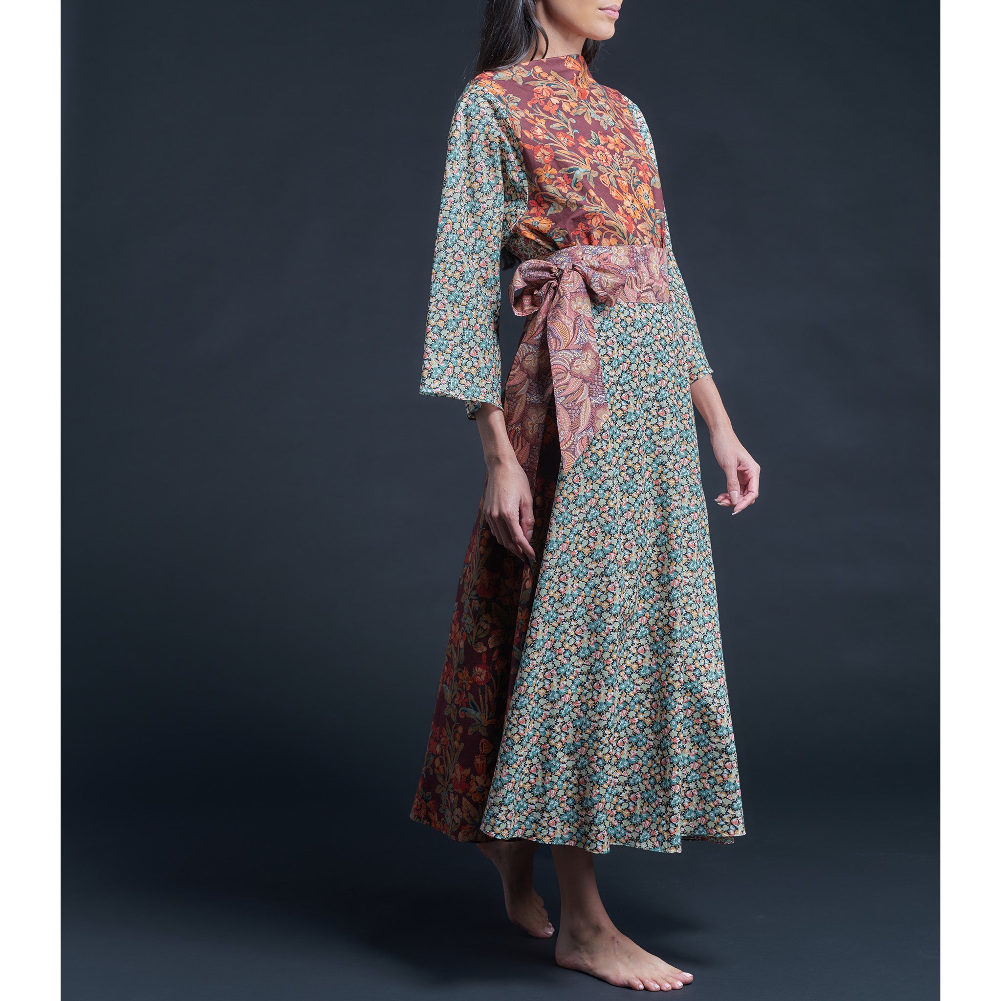 Cordelia Liberty Print Cotton Tana Lawn Wrap Skirt - Floralia Hestia