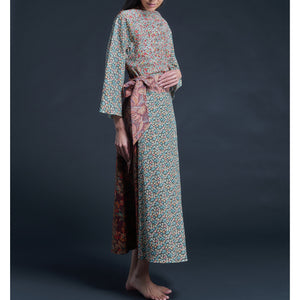 Serafina Liberty Print Cotton Tana Lawn Boatneck Blouse - Floralia