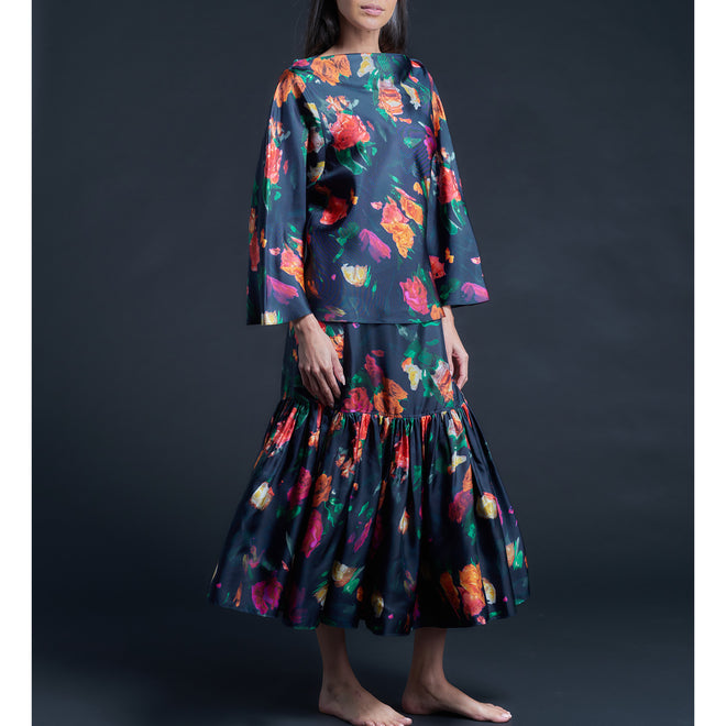 Serafina Liberty Print Silk Twill Blouse - Aphrodite's Love