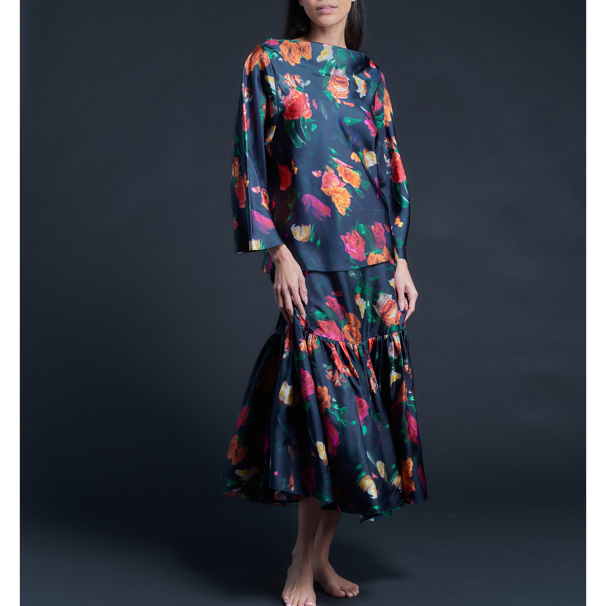 Serafina Liberty Print Silk Twill Blouse - Aphrodite's Love