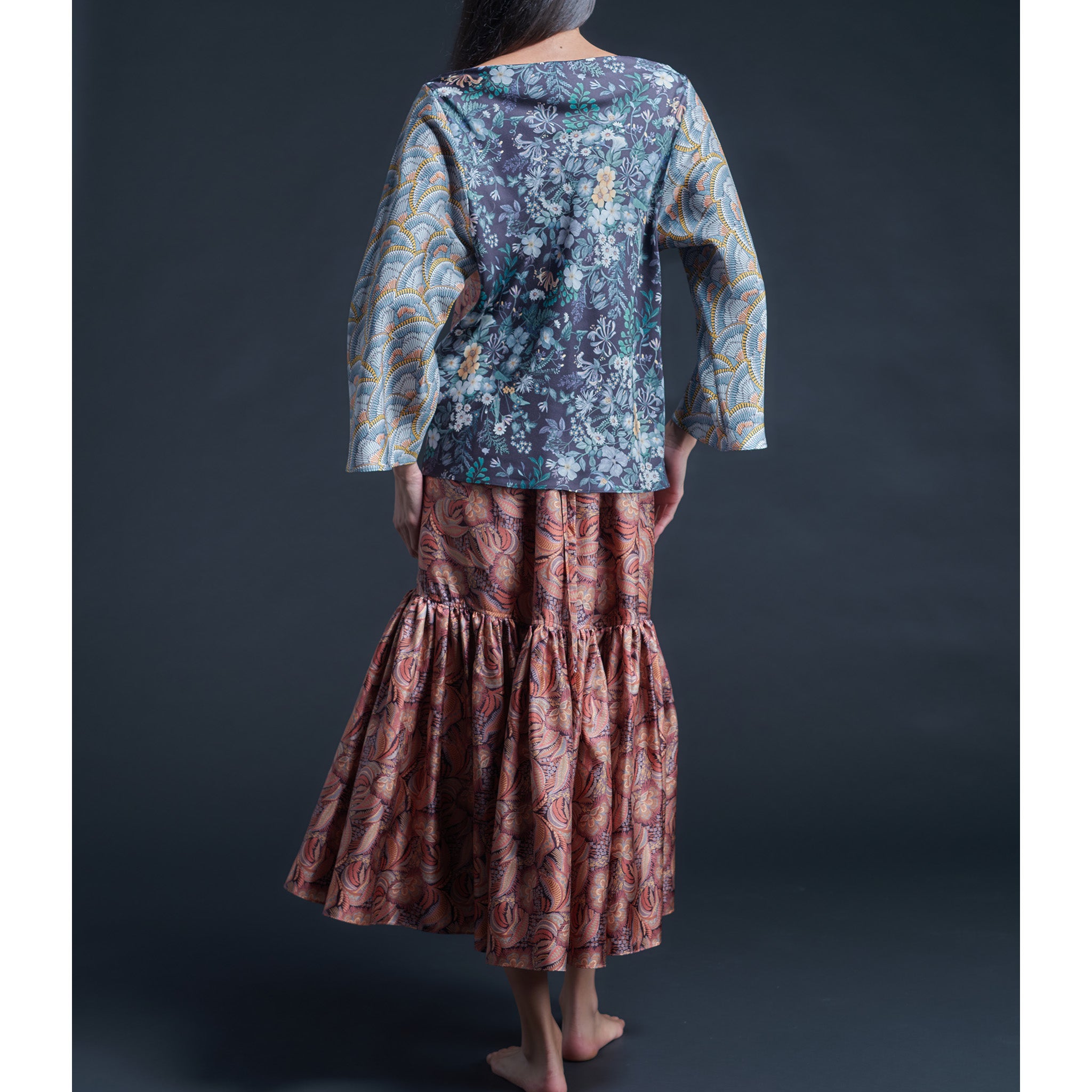 Serafina Liberty Print Silk Twill Blouse - Mary Julie