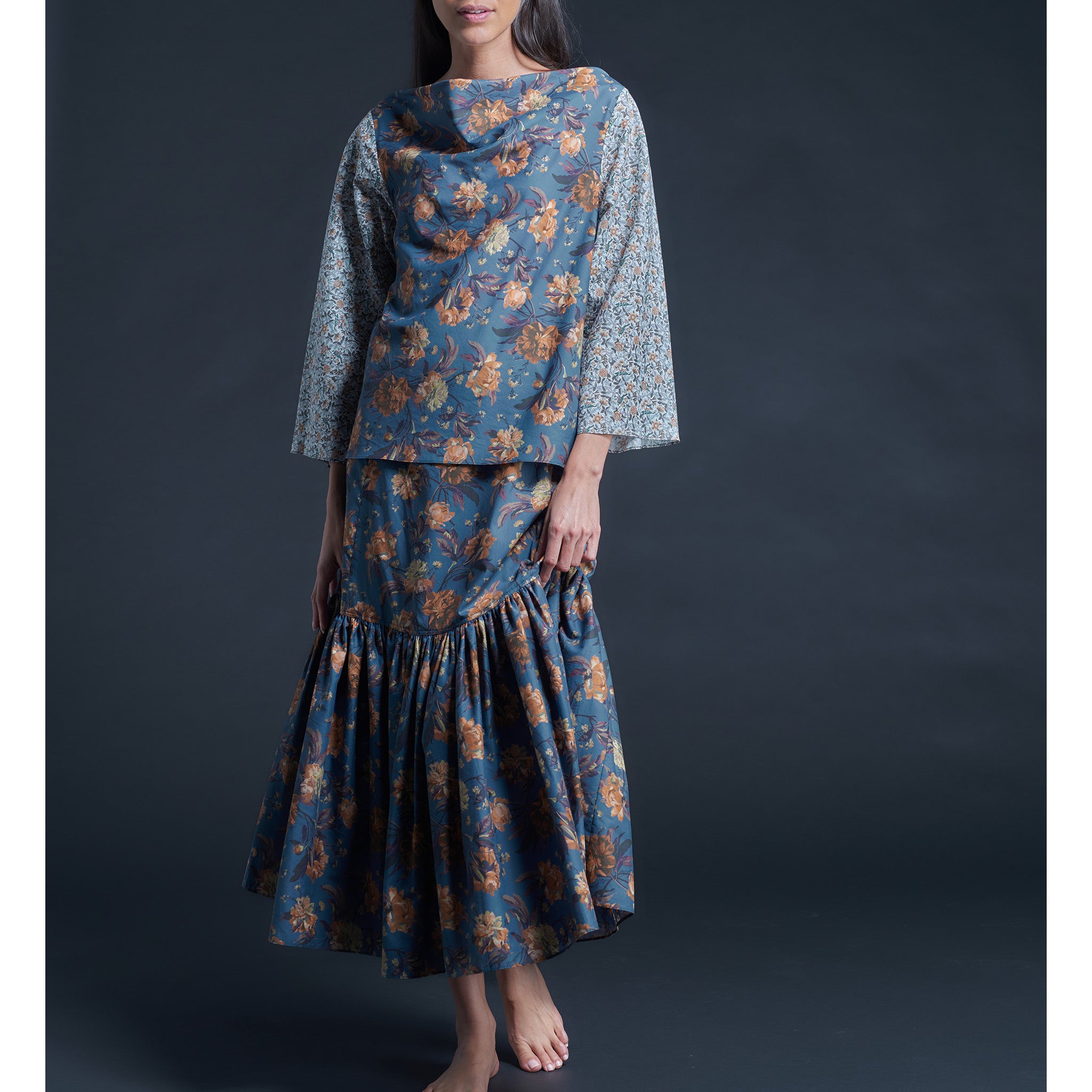 Serafina Liberty Print Cotton Tana Lawn Blouse - Synchronise