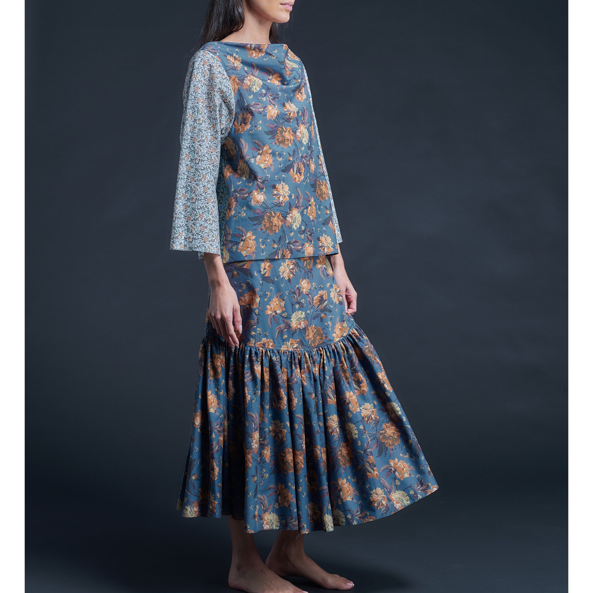 Serafina Liberty Print Cotton Tana Lawn Blouse - Synchronise