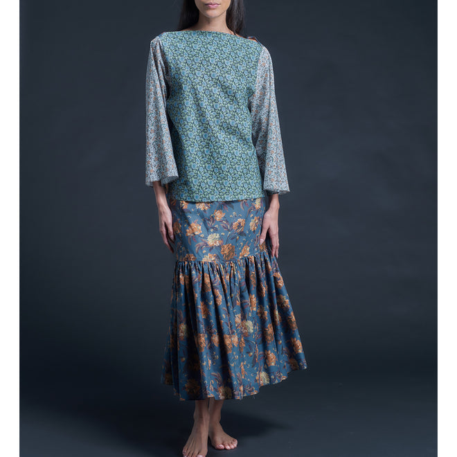 Serafina Liberty Print Cotton Tana Lawn Blouse - Synchronise