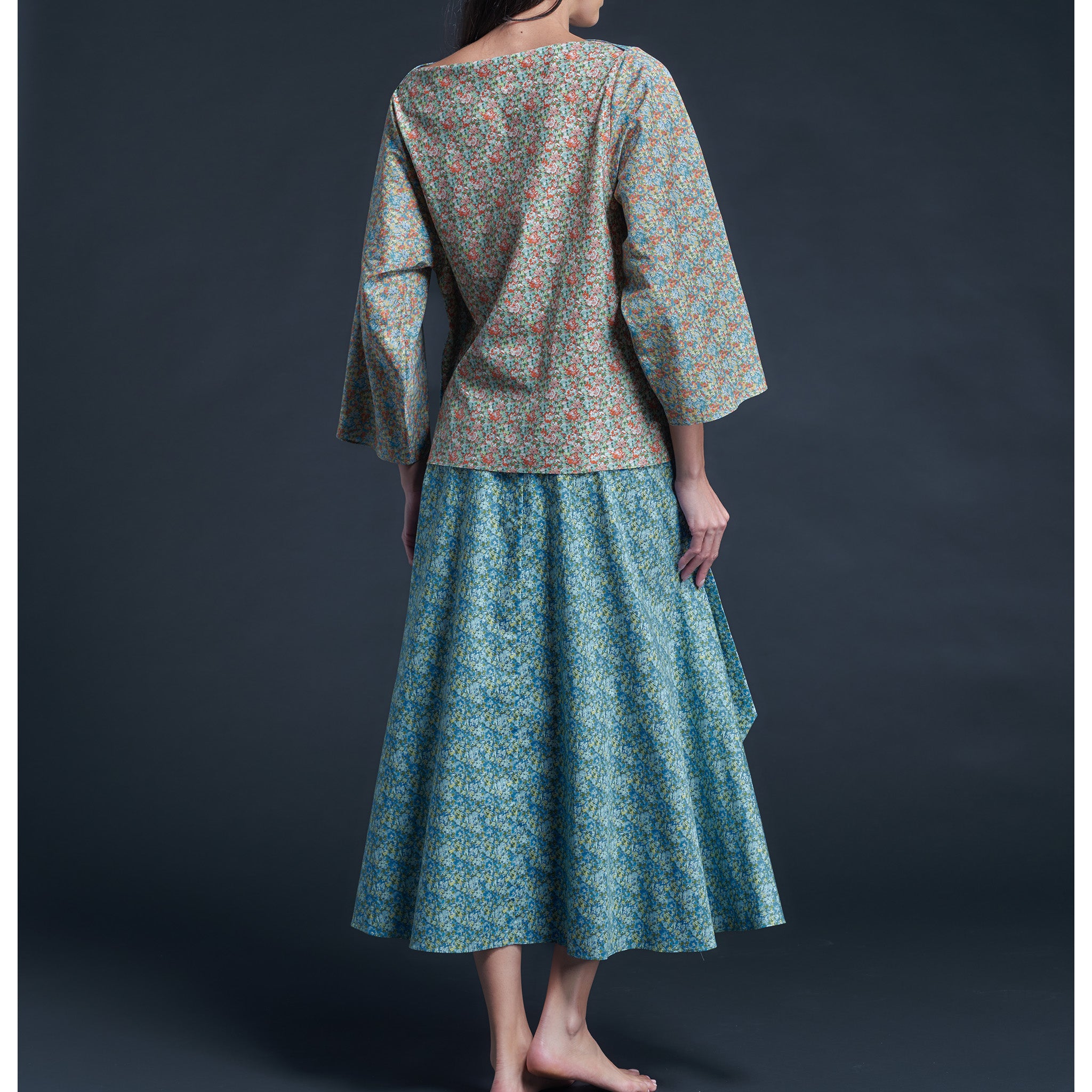 Serafina Liberty Print Cotton Tana Lawn Blouse - Colour Fields