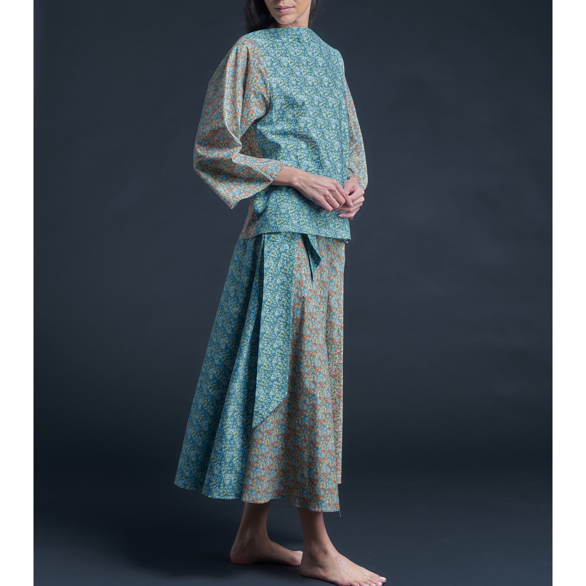 Serafina Liberty Print Cotton Tana Lawn Blouse - Colour Fields