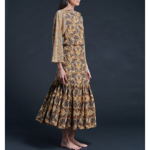 Serafina Liberty Print Silk Crepe de Chine Blouse - Kaleidoscope