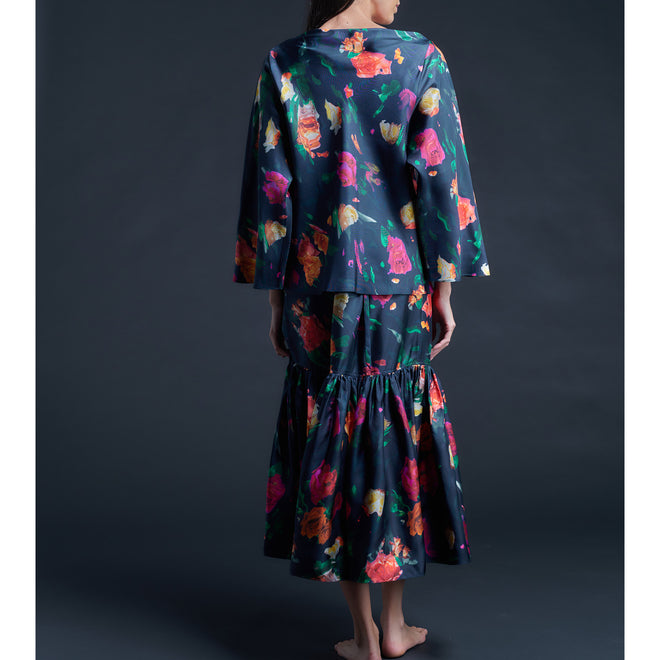 Serafina Liberty Print Silk Twill Blouse - Aphrodite's Love