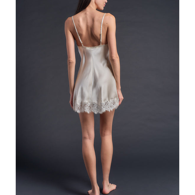 Venus Slip in Topaz Silk Charmeuse