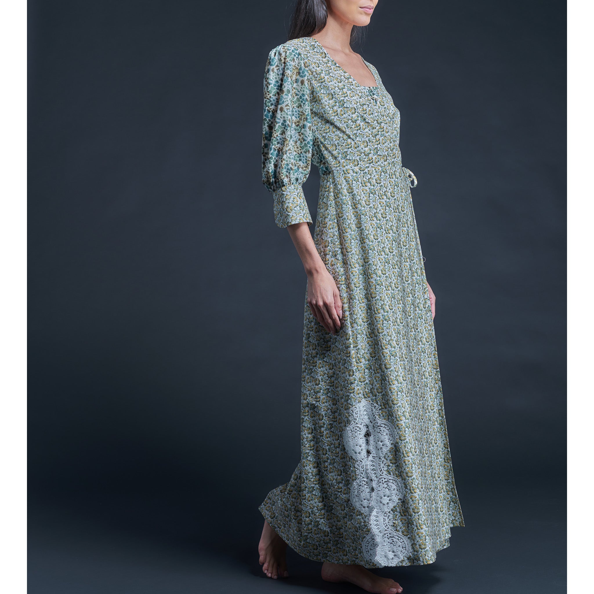Vesta Wrap Dress In Liberty Cotton Tana Lawn - Bryony Rae