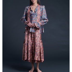 Isobel Blouse in Liberty Print Silk Twill - Medusa