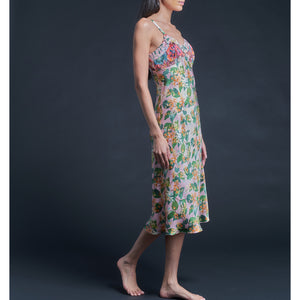Pandora Dress in Pink Osterley Liberty Print Silk Charmeuse