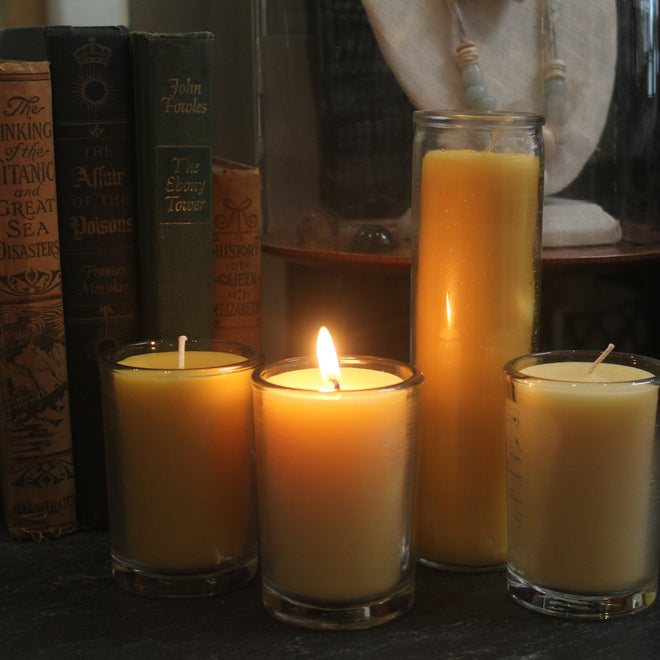 Green Garden Beeswax Candle (for pickup only)