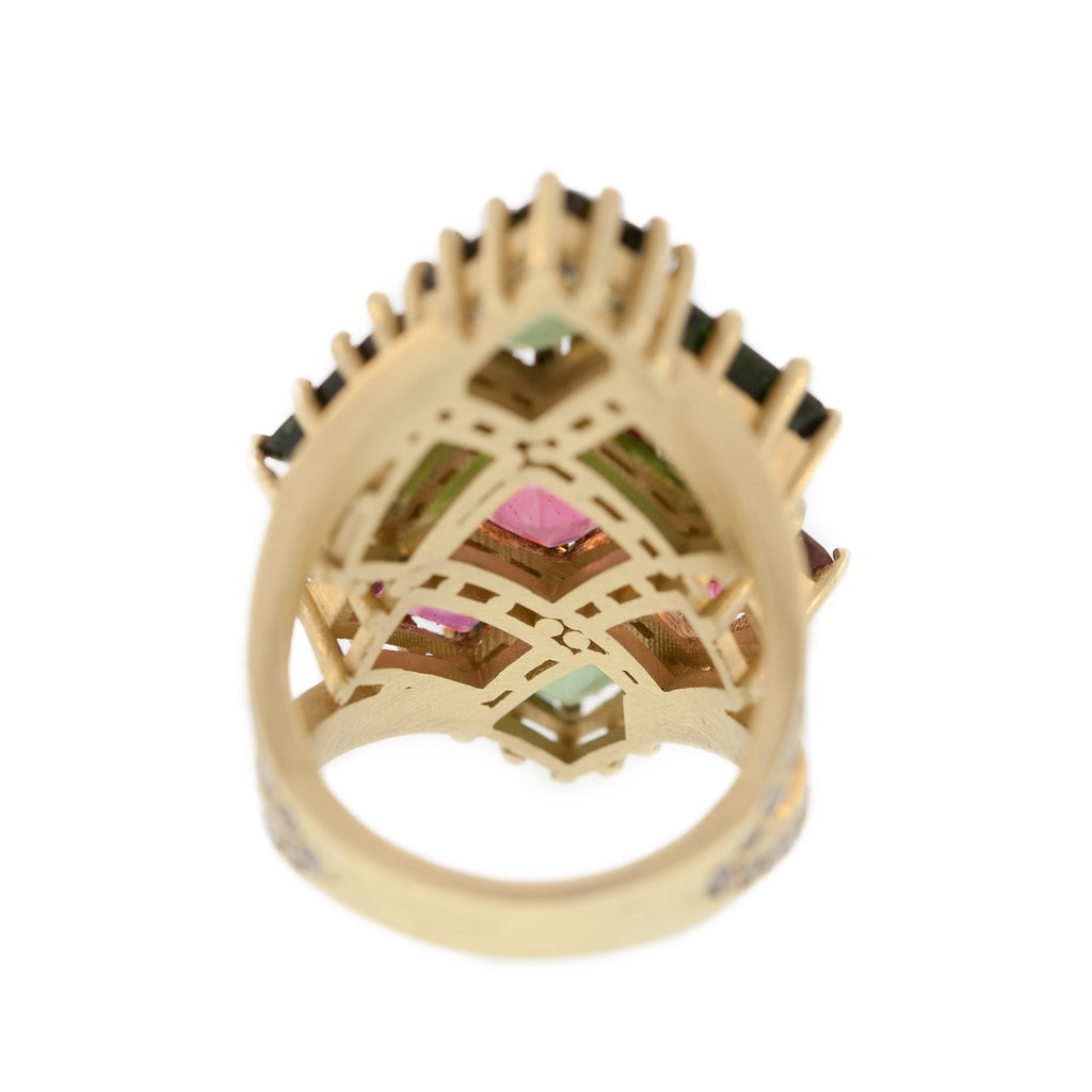 The Tourmaline Stained Glass Ring