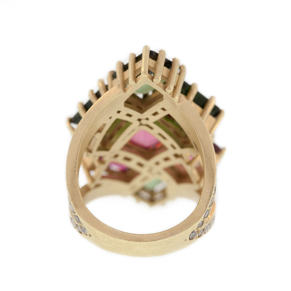 The Tourmaline Stained Glass Ring