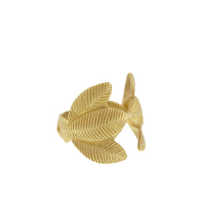 The Lotus Leaf Open Band Ring