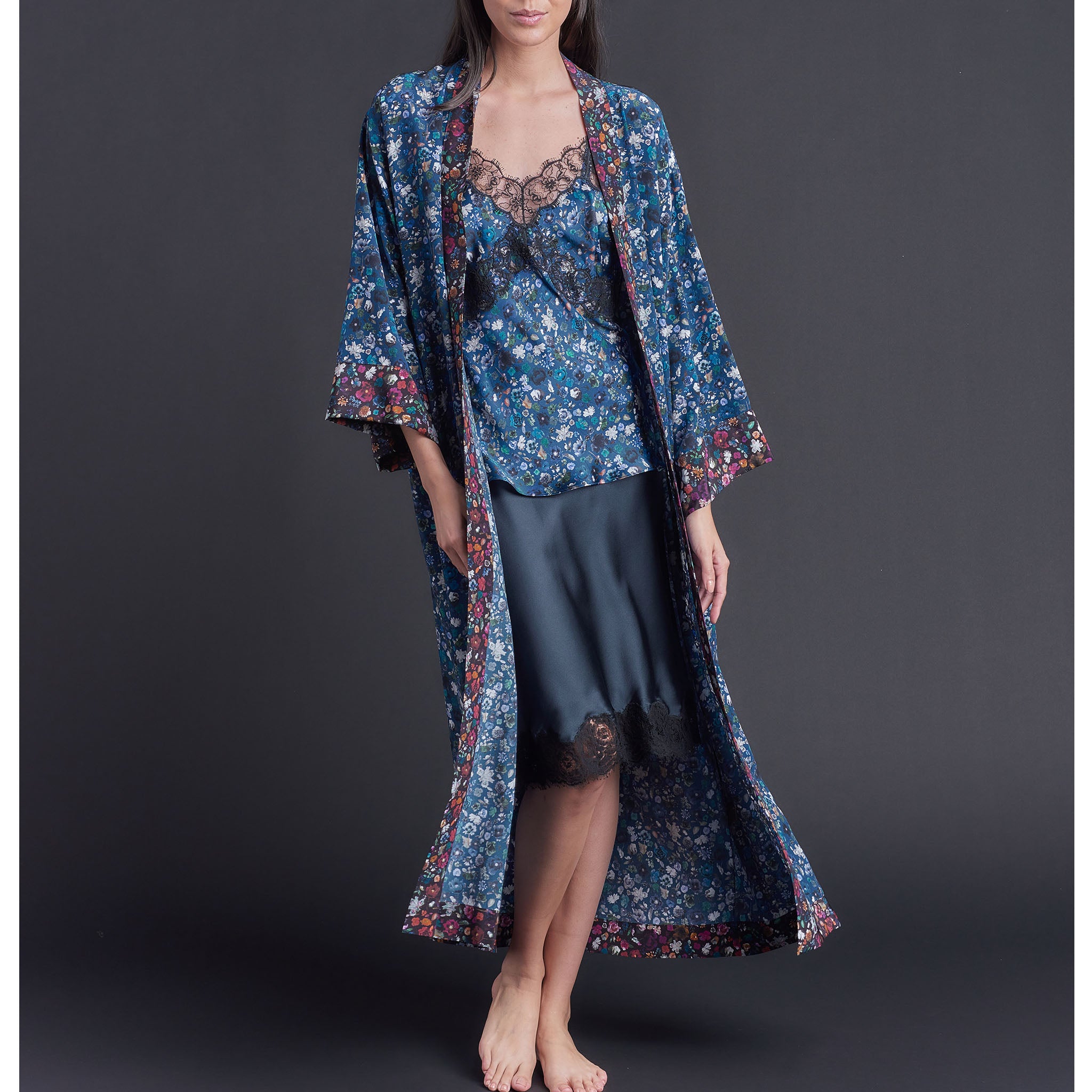 Freya Camisole in Floral Edit Liberty Print Silk Satin