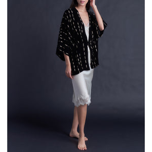 Charis Silk Cut Velvet  Bed Jacket