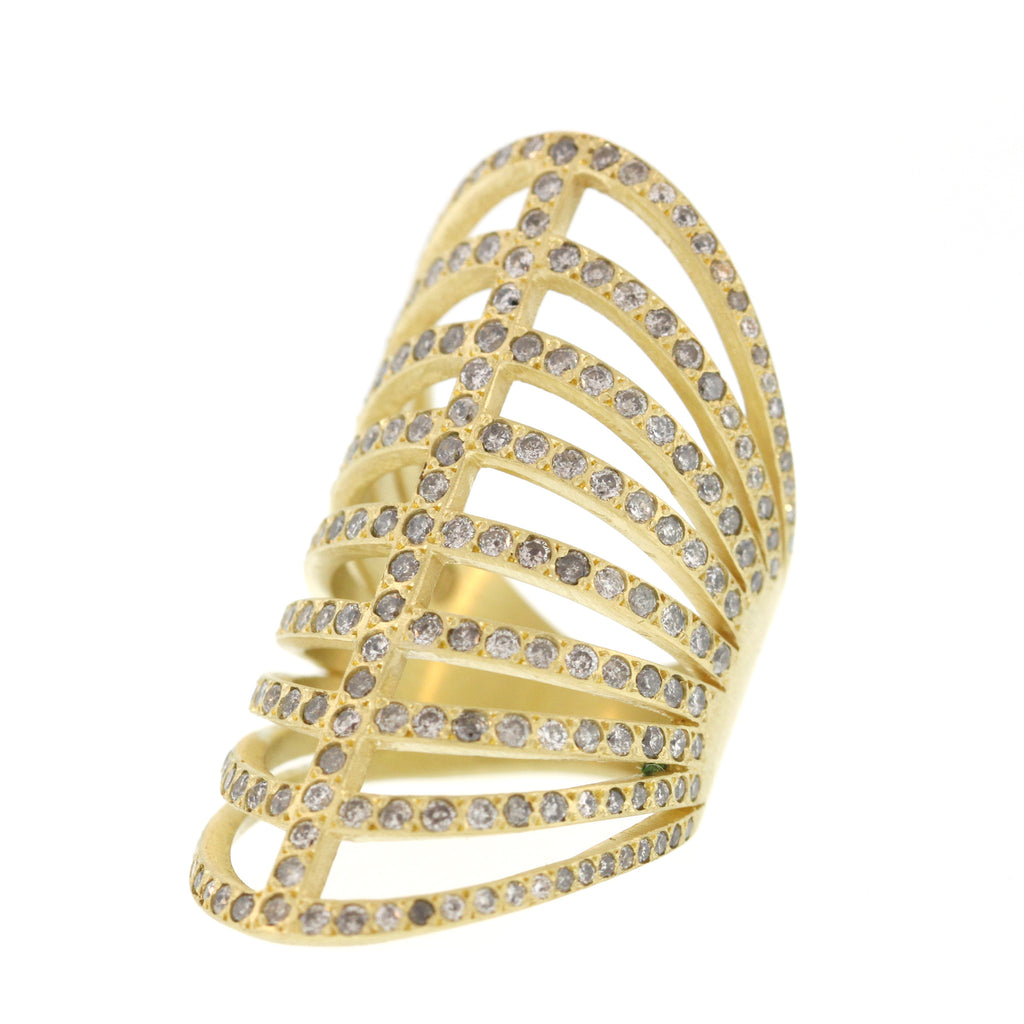 The Long Diamond Corset Ring