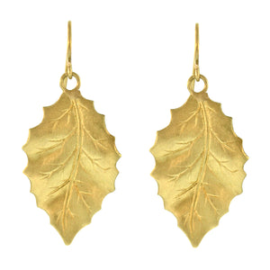 The Large Holly Leaf Dangle Earring