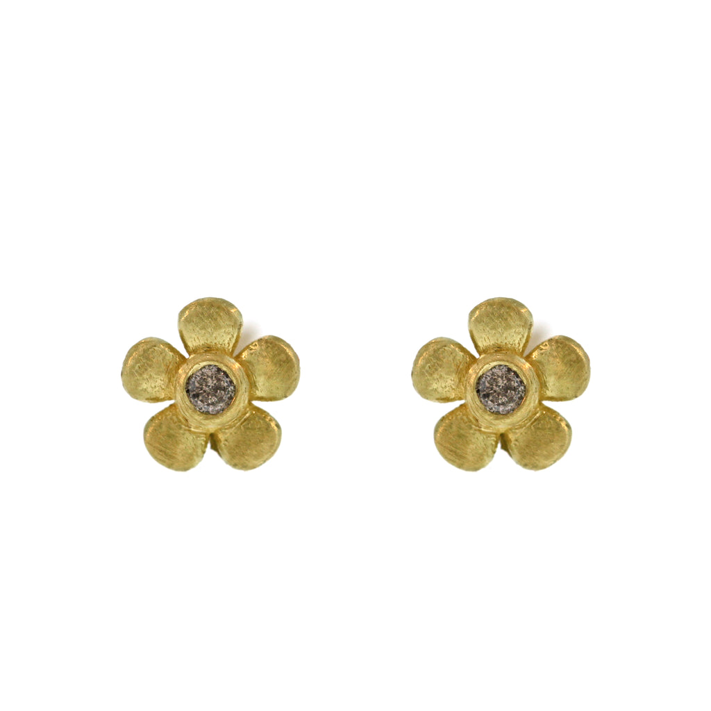 The Mini Diamond Flower Studs
