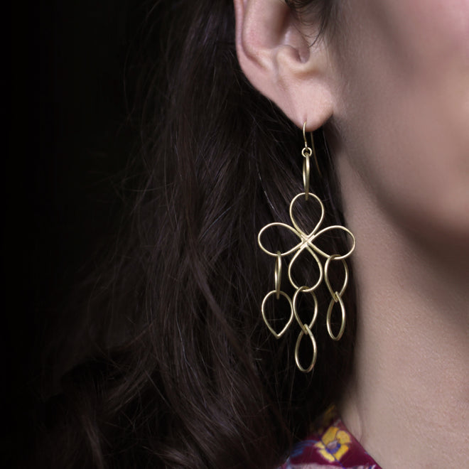 The Pear Loop Cluster Earrings