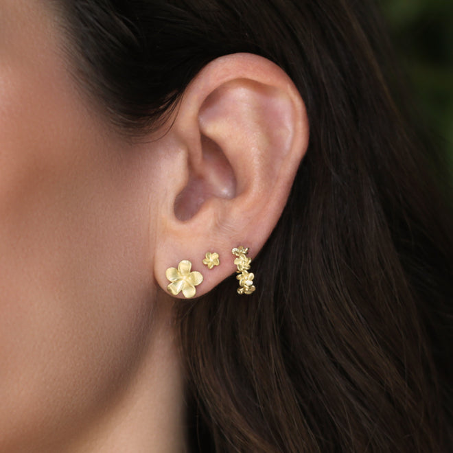 The Large Plumeria Studs