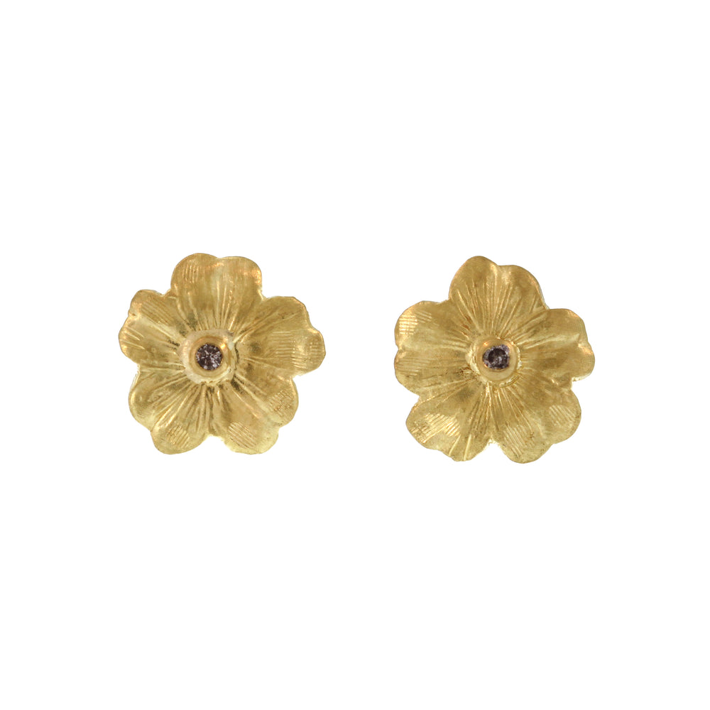 The Poppy Studs with Grey Diamonds
