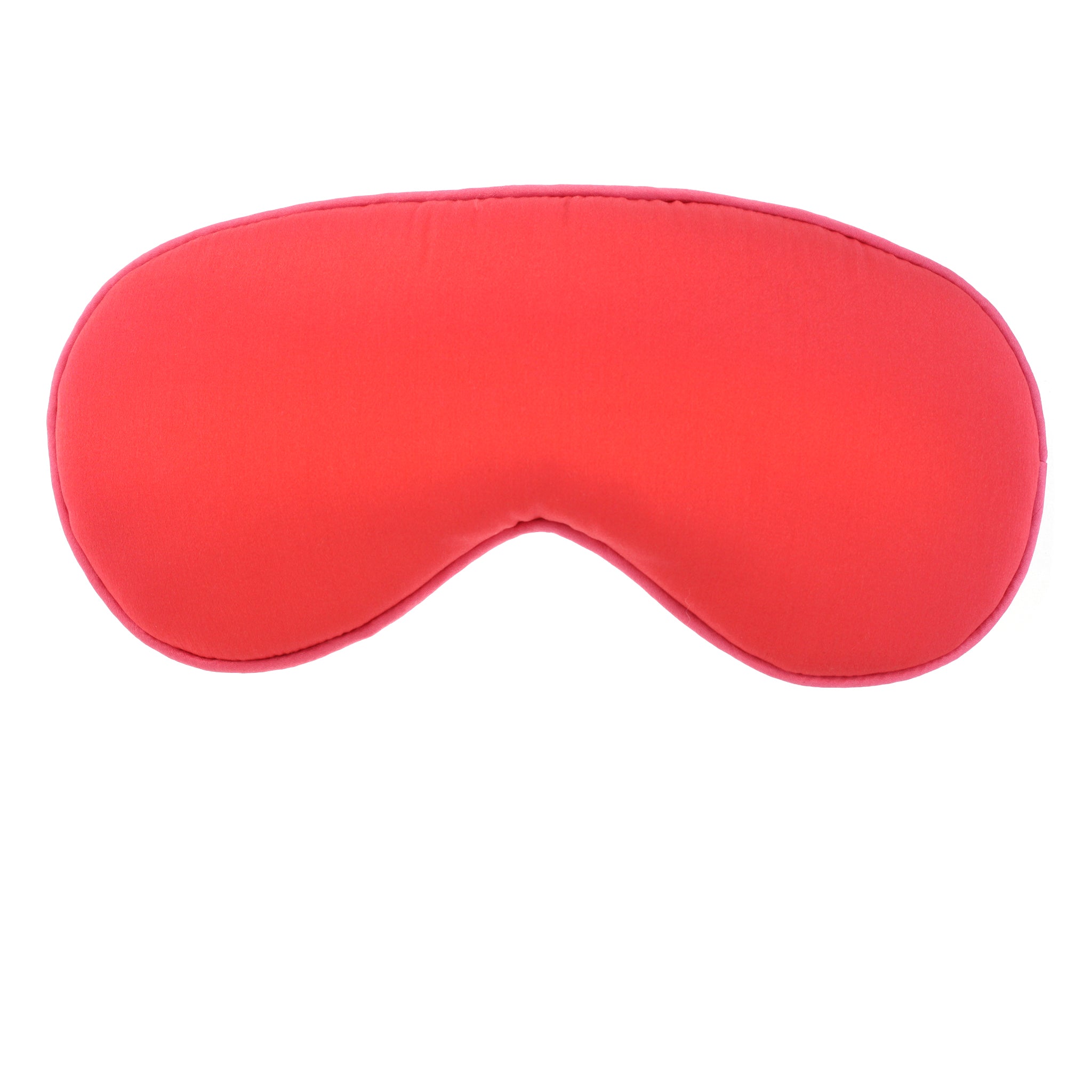 Hypnos Sleep Mask in Hibiscus Silk Charmeuse with Watermelon Trim