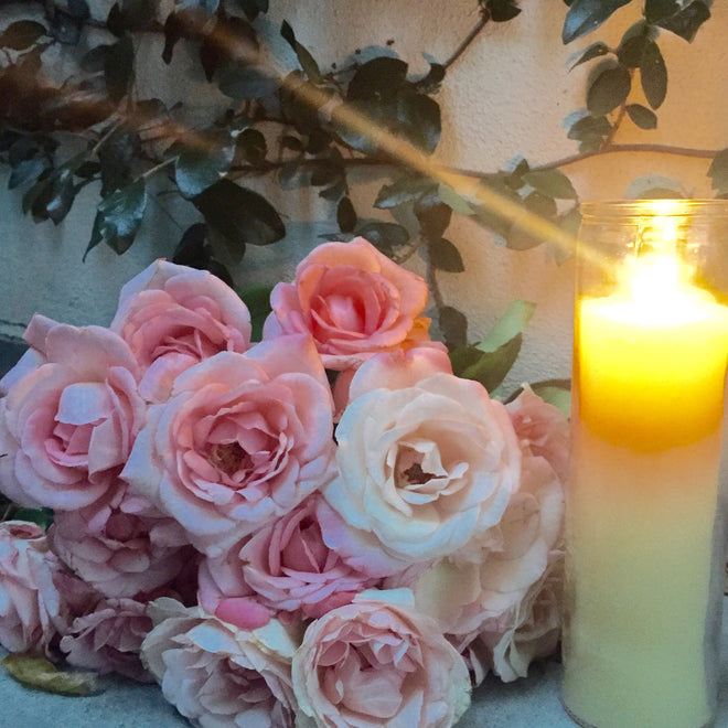 Rose on Main Scented Beeswax Candle