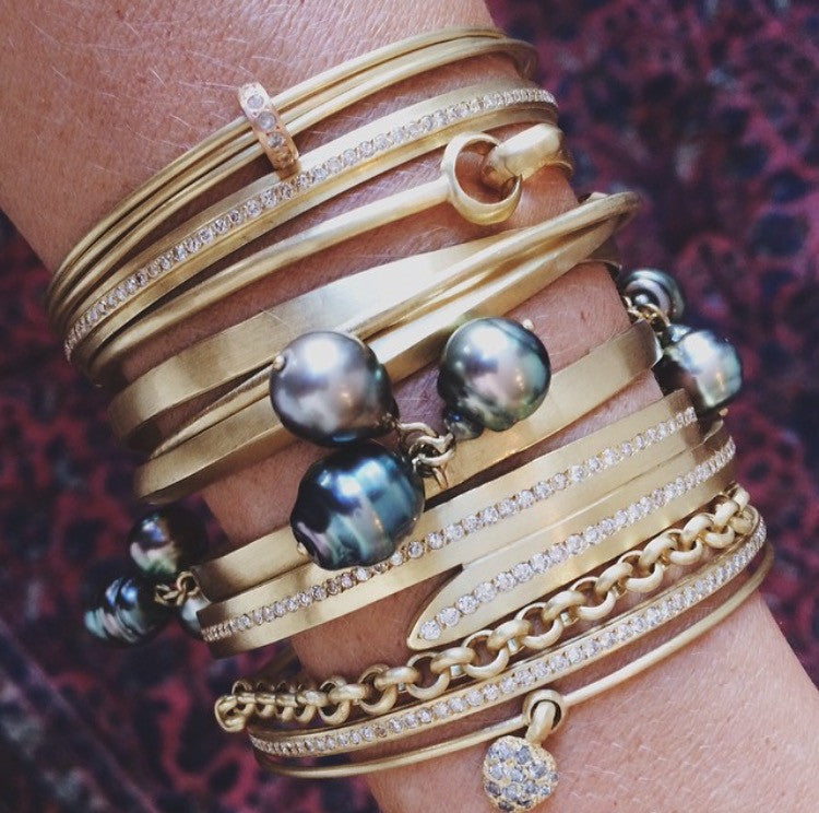 A Pearl Cluster Bangle