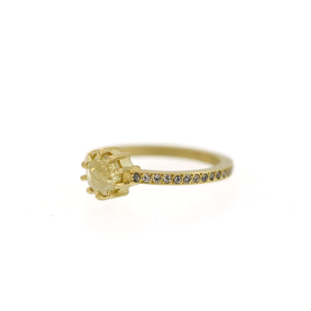 The Yellow Opaque Diamond Ring