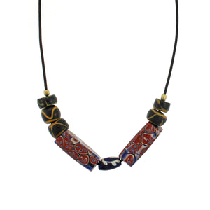 Ancient Multishaped Glass Bead Necklace